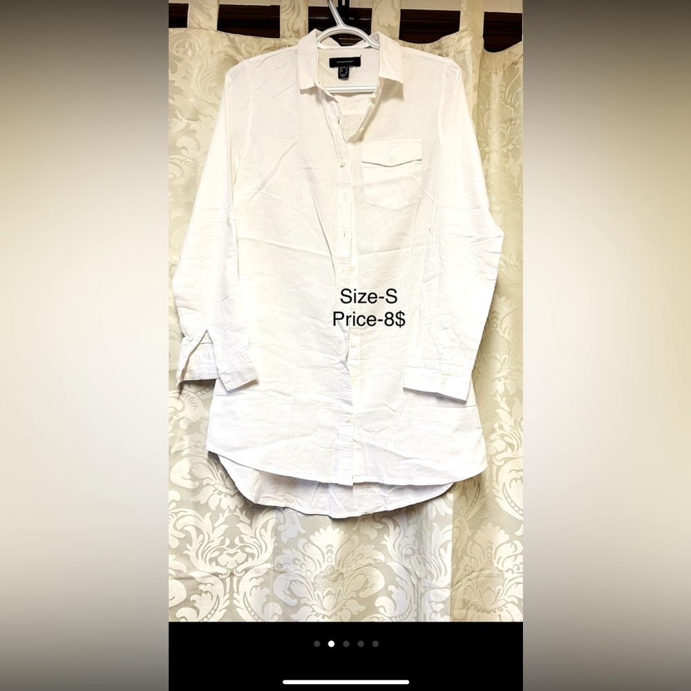 White shirt dress